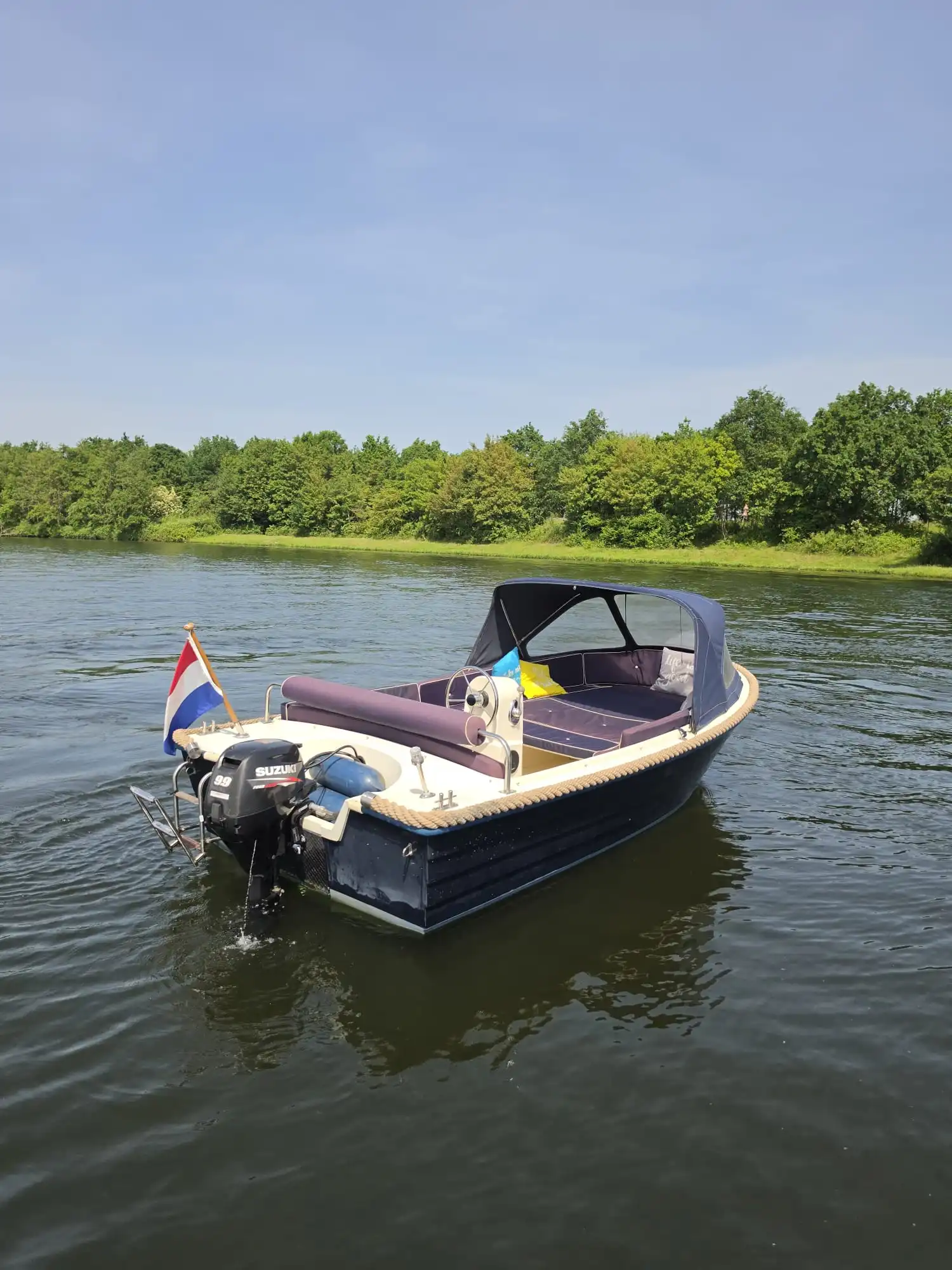 Detail van de sloep